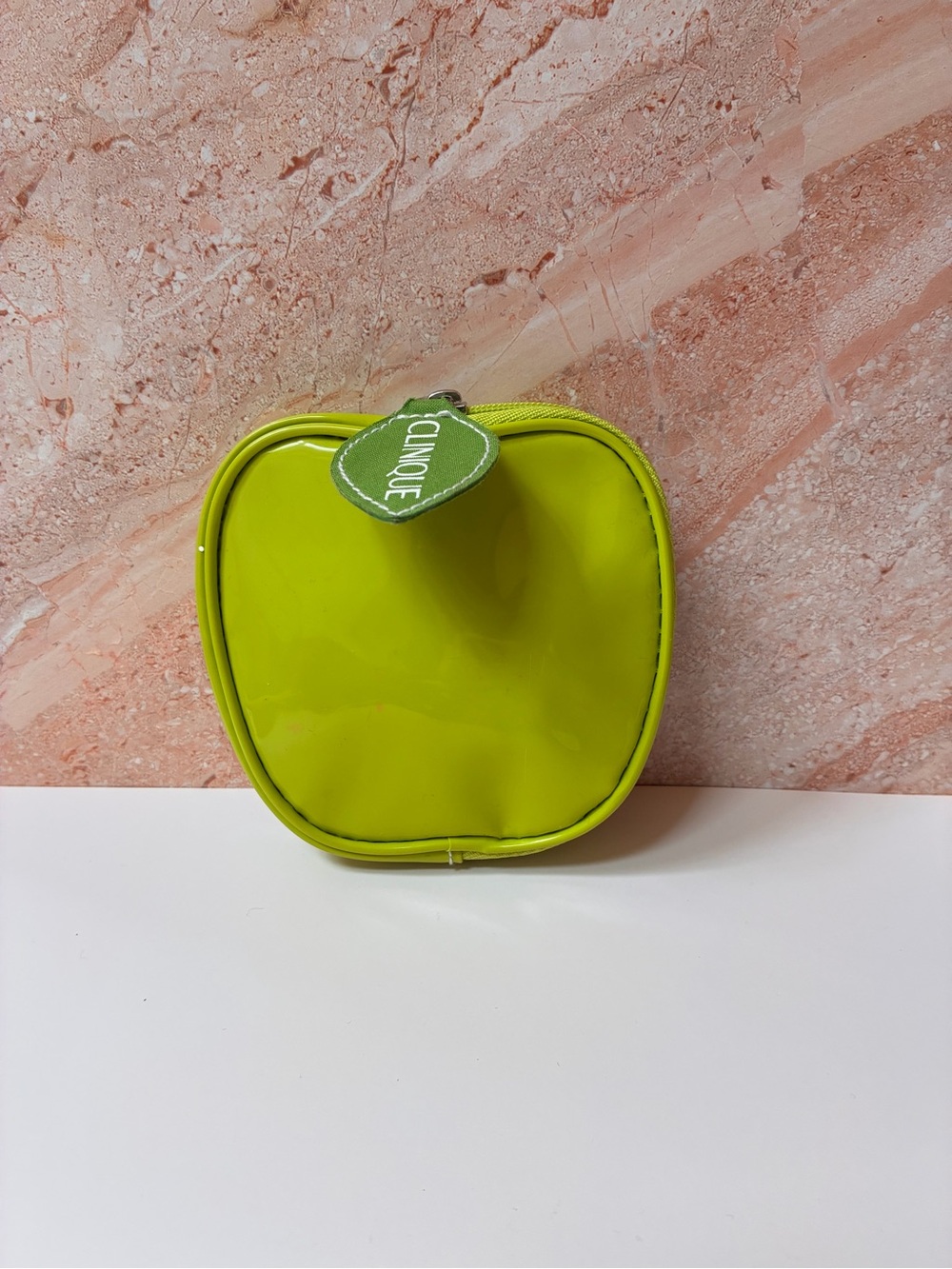 Clinique Bright Lime Green Apple Cosmetic Pouch